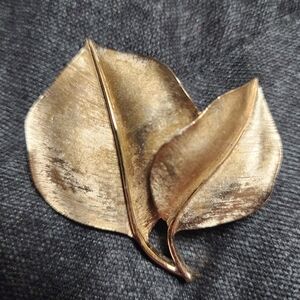 Gold Leaf Brooch